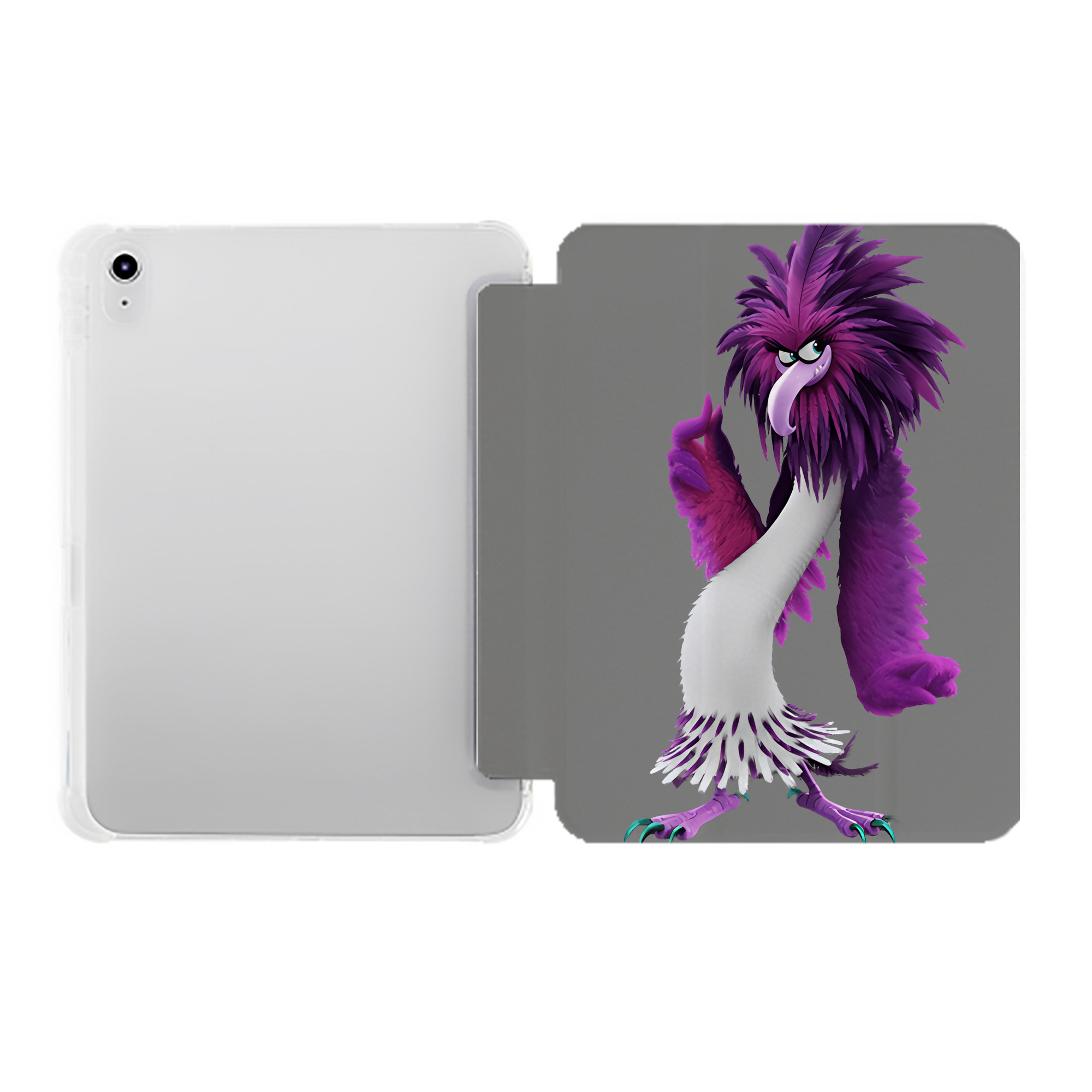 （画像用） Angry Birds アングリーバード IPad ケース ペン収納付き 三つ折りスタンド PUレザー×シリコン 対応機種9.5/10.5/10.9インチ